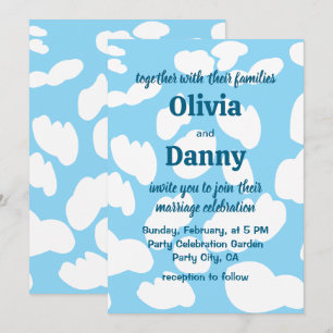 Invitation Clouds Blue Sky Clouds Mariage