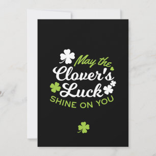 Invitation Clover Luck Charm : Que la chance du Clover Shine
