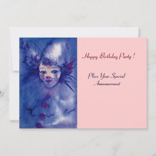 INVITATION CLOWN DANS PURPLE