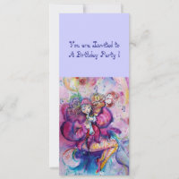 CLOWN MUSICAL, rose bleu