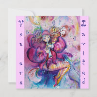 CLOWN MUSICAL, rose bleu