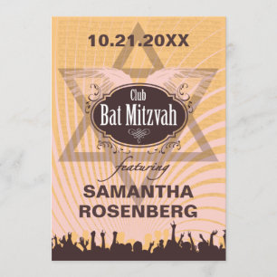 Invitation Club Bat mitzvah