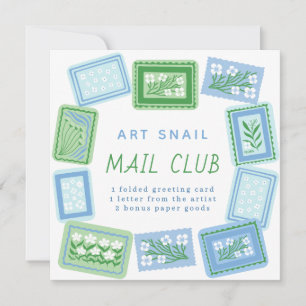 Invitation club d'art par courrier postal
