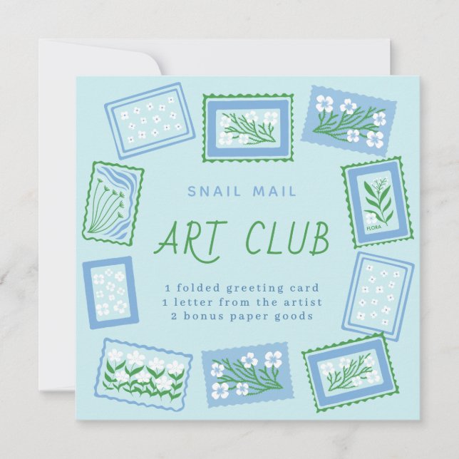 Invitation club d'art postal (Devant)
