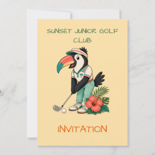 Invitation Club de golf junior personnalisé pour enfants Touc