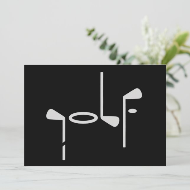 Invitation Club de golf pour amateur de golf (Debout devant)