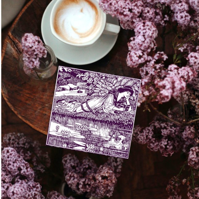 Invitation Club de lecture Art Nouveau Femme (Créateur téléchargé)