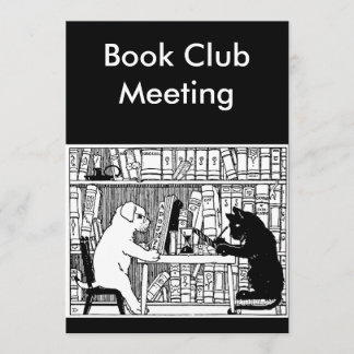 Invitation Club de livres de chat et de chien
