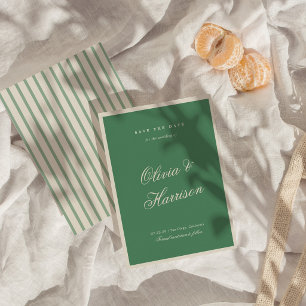Invitation Club de Tennis Chic Vert Save the Date