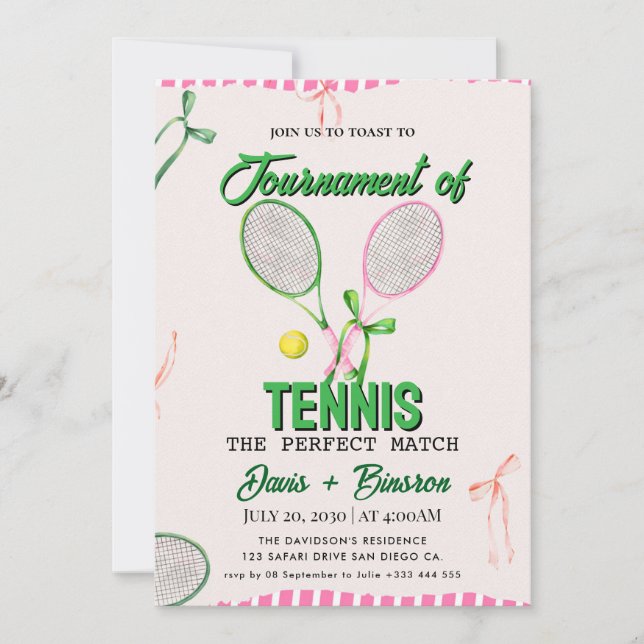 Invitation Club de Tennis Country (Devant)