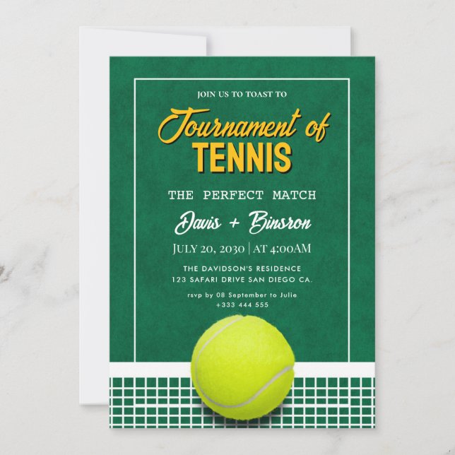 Invitation Club de Tennis Country (Devant)