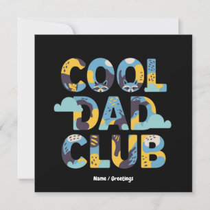 Invitation Club Papa Cool Cadeau drôle pour la fête des pères