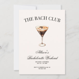 Invitation Club Social Itinéraire Cocktail Espresso Bach et