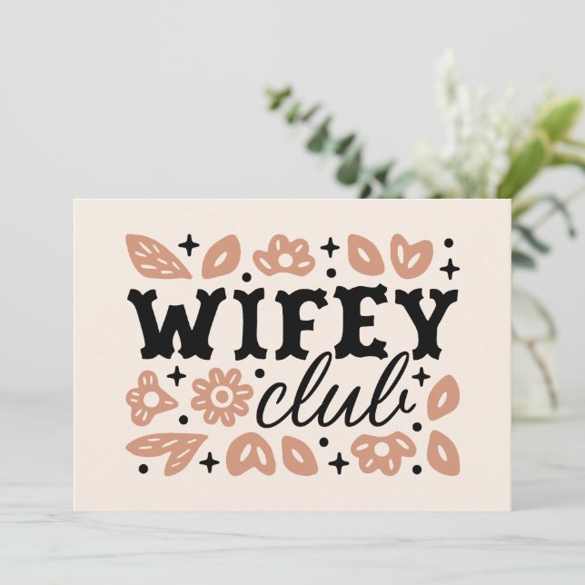 Invitation Club Wifey esthétique cowboy femme country cowgirl (Debout devant)