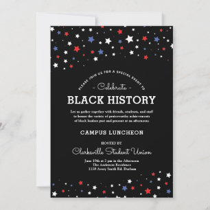 Invitation Cluster d'étoiles   Black History Event RWBB