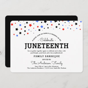 Invitation Cluster d'étoiles   JunetDix Fête BRB In