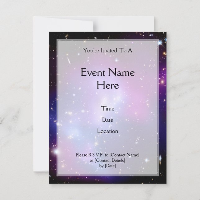 Invitation Cluster Galaxy MACS J0717 (télescope Hubble) (Devant)