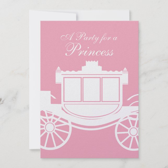 Invitation Coach Royal / fête d'anniversaire (Devant)