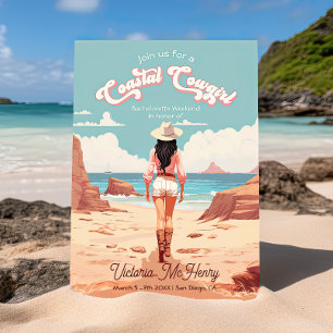 Invitation Coastal Cowgirl Bachelorette Party