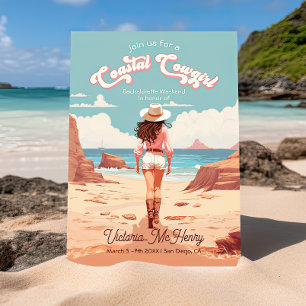 Invitation Coastal Cowgirl Bachelorette Party