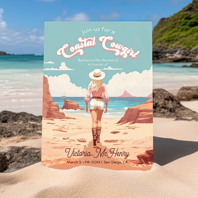 Invitation Coastal Cowgirl Bachelorette Party (Créateur téléchargé)
