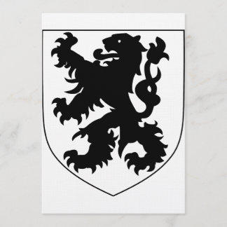 Invitation Coat of Arms of Flanders