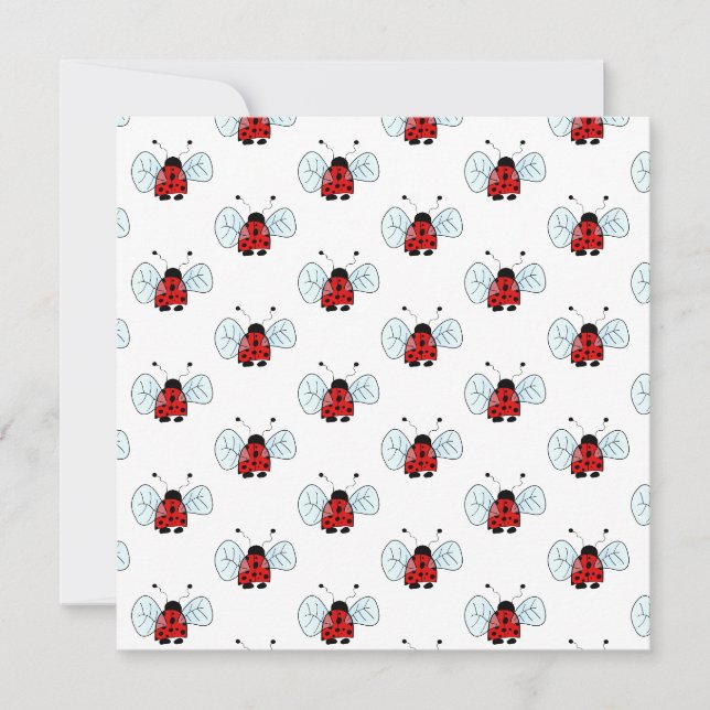 Invitation Coccinelle (Devant)