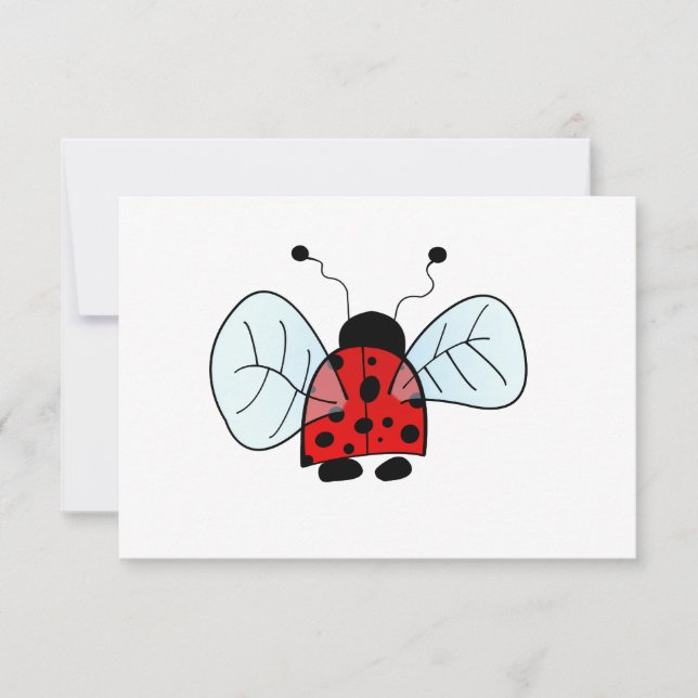 Invitation Coccinelle (Devant)