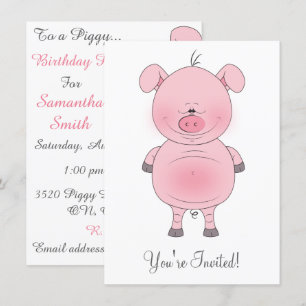 Invitation Cochon de lait