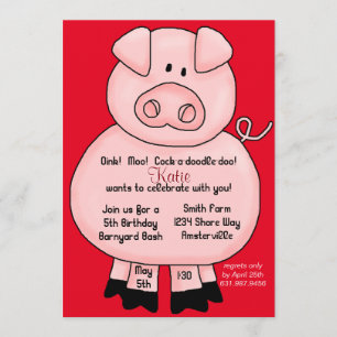 Invitation Cochon de porc - CYOC