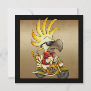 Invitation Cockatoo Biker - SRF