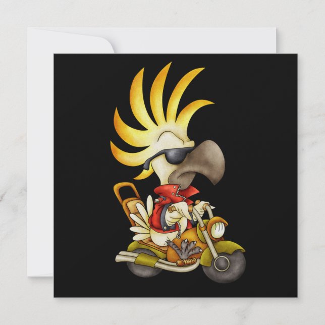 Invitation Cockatoo Biker - SRF (Devant)