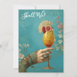 Invitation *~* Cocktail A101 PHOTO  Orné 24 EVEILLETTE DE GAR