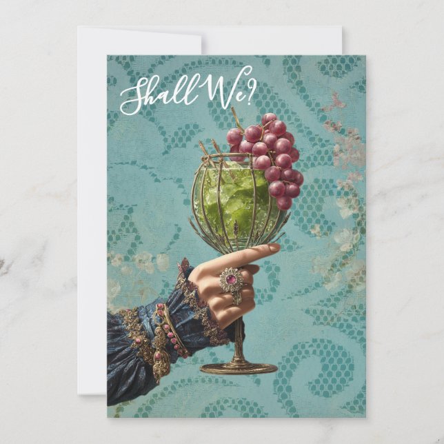 Invitation *~* Cocktail A101 PHOTO  Orné 25  EVJF (Devant)