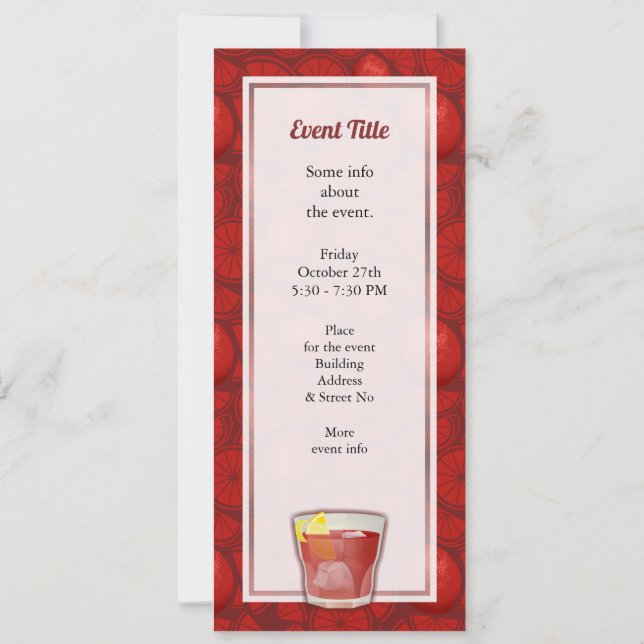 Invitation Cocktail Americano (Dos)