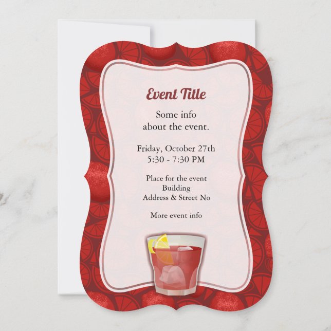 Invitation Cocktail Americano (Dos)