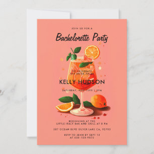 Invitation Cocktail Aperol Spritz Bachelorette Party