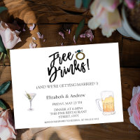 Cocktail, Bière, Boissons Gratuites Mariage