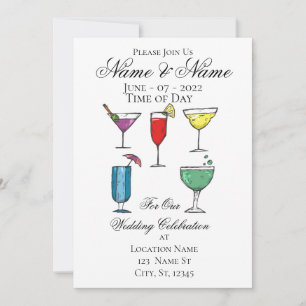 Invitation Cocktail Boisson Assortiment Thunder_Cove