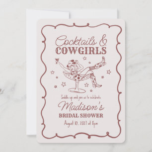 Invitation Cocktail Bourguignon et Cowgirl Rodeo à la Fête de
