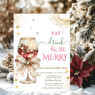 Invitation Cocktail Bow à manger, boire et être joyeux