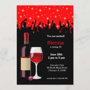 Invitation Cocktail * choisir la couleur arrière - plan