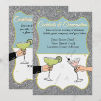 Cocktail, conversations sophistiquées, boire