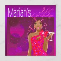 Cocktail d'anniversaire Pretty Lady violet/fuchsia