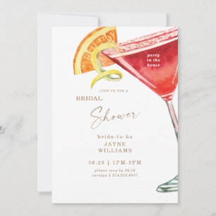 Invitation Cocktail de fête de mariage dans la maison