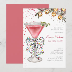 Invitation Cocktail de Noël Bachelorette