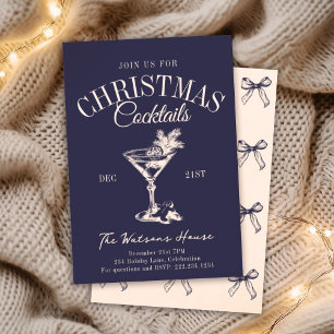 Invitation Cocktail de Noël Holiday Social Club