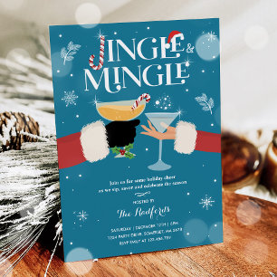 Invitation Cocktail de Noël Jingle Et Mingle