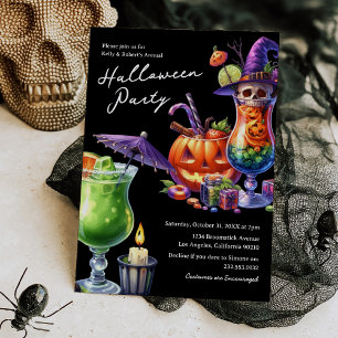 Invitation Cocktail d'Halloween pour adultes