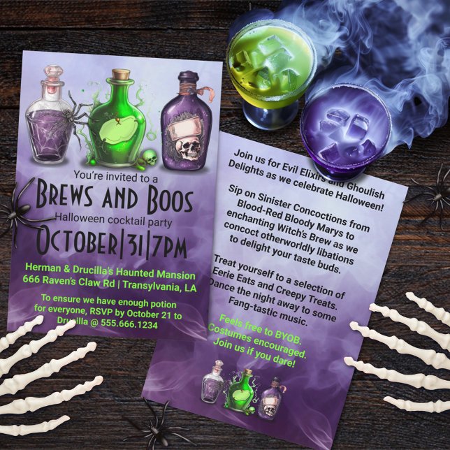 Invitation Cocktail d'Halloween pour adultes (Créateur téléchargé)